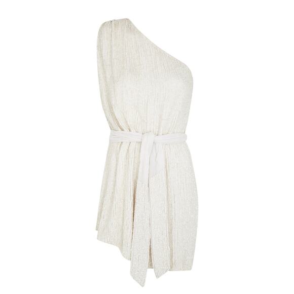 RETROFETE Ella Sequin One Shoulder Dress - Picture 4 of 11